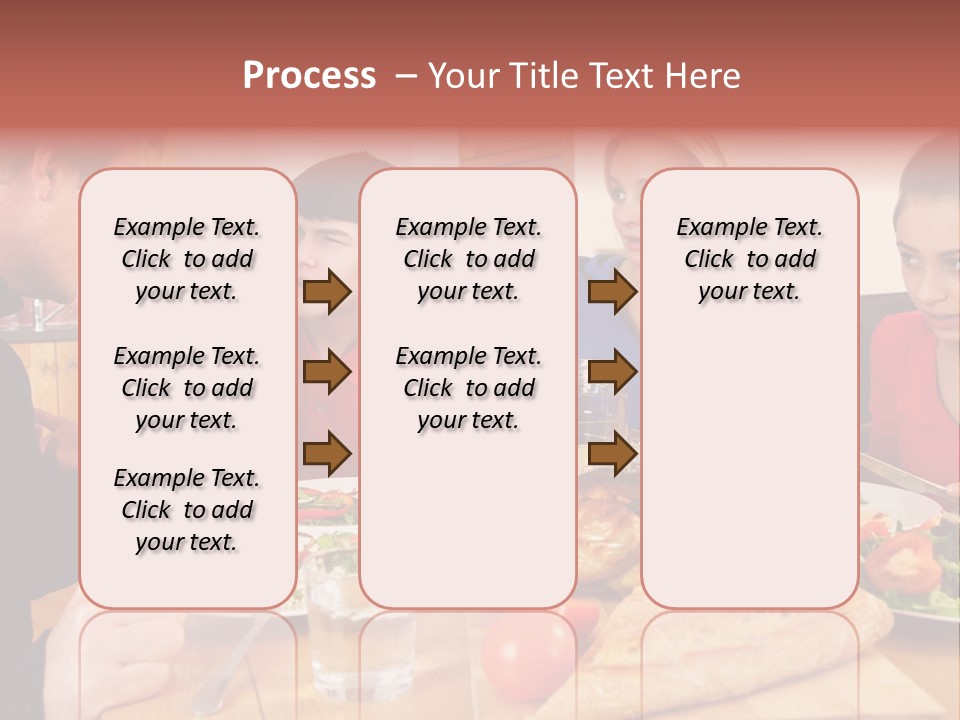 Teen Father Lunch PowerPoint Template