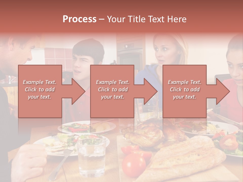 Teen Father Lunch PowerPoint Template