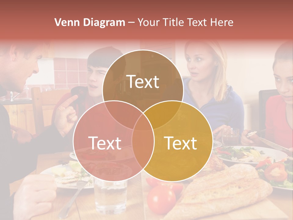 Teen Father Lunch PowerPoint Template