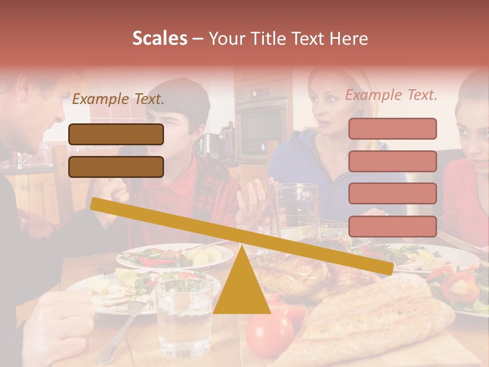 Teen Father Lunch PowerPoint Template