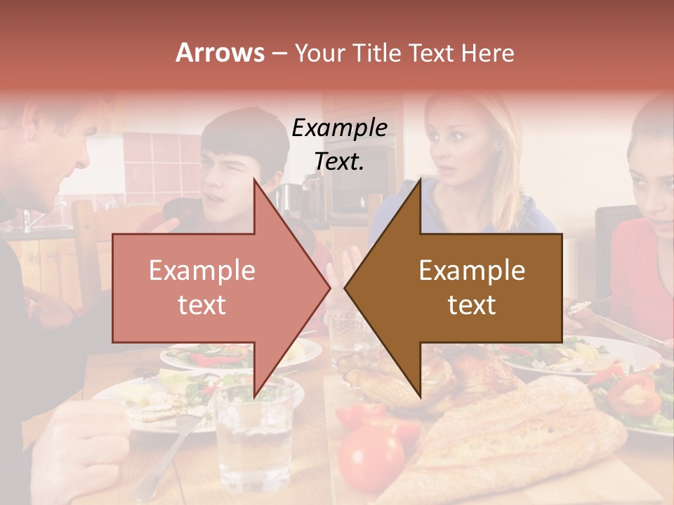 Teen Father Lunch PowerPoint Template