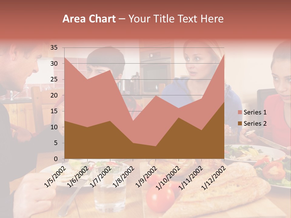 Teen Father Lunch PowerPoint Template