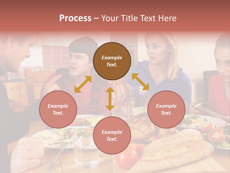 Teen Father Lunch PowerPoint Template