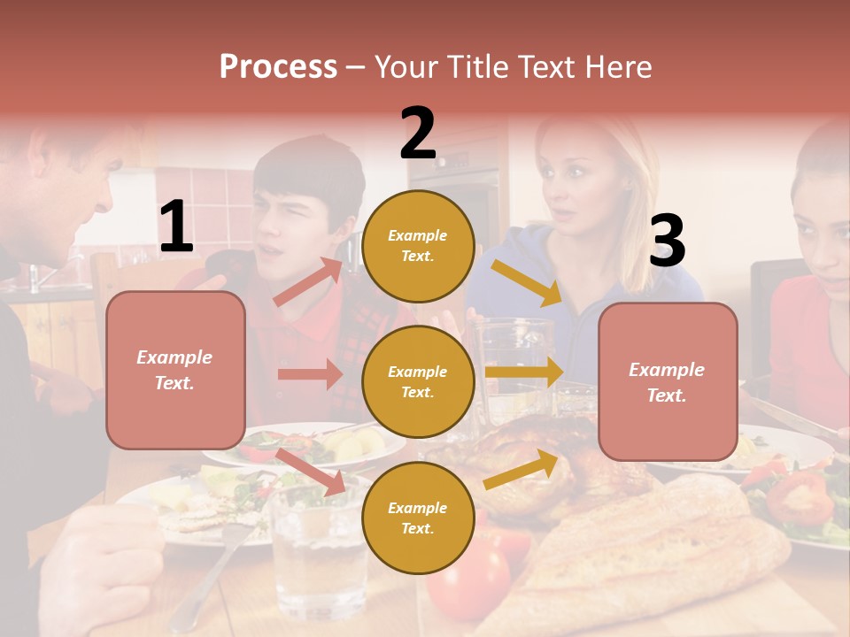 Teen Father Lunch PowerPoint Template