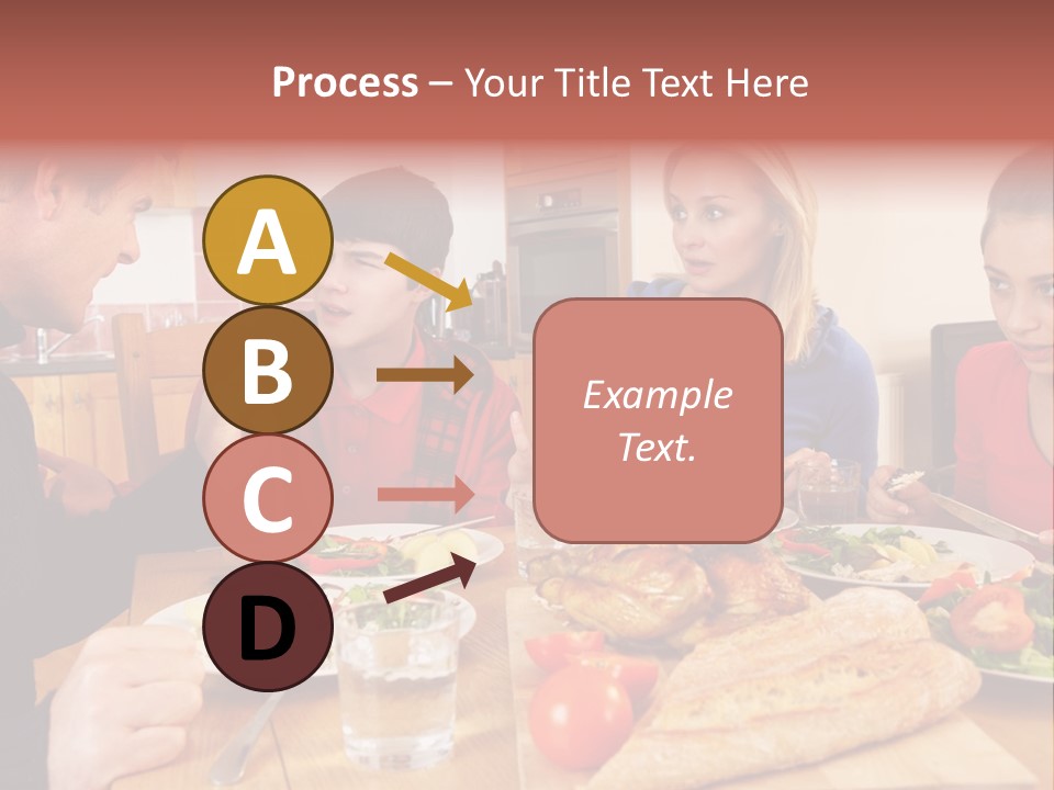 Teen Father Lunch PowerPoint Template