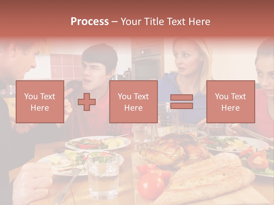 Teen Father Lunch PowerPoint Template