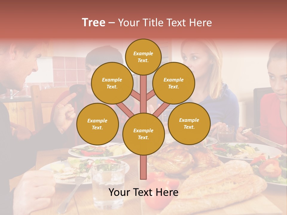 Teen Father Lunch PowerPoint Template