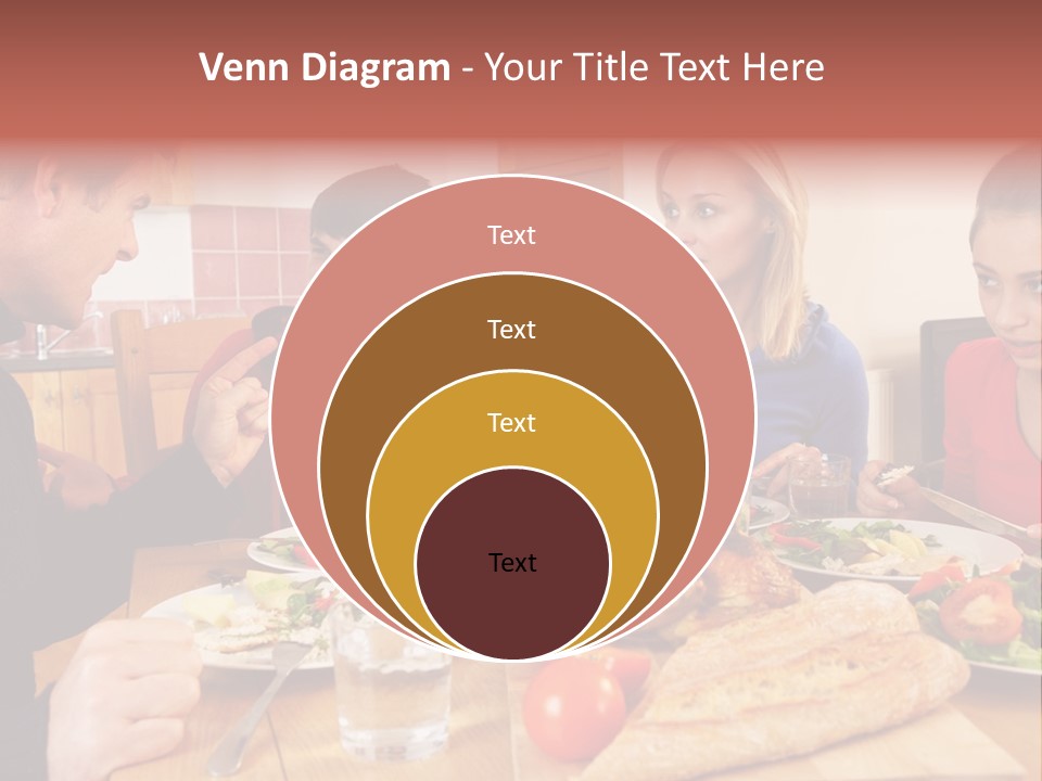 Teen Father Lunch PowerPoint Template