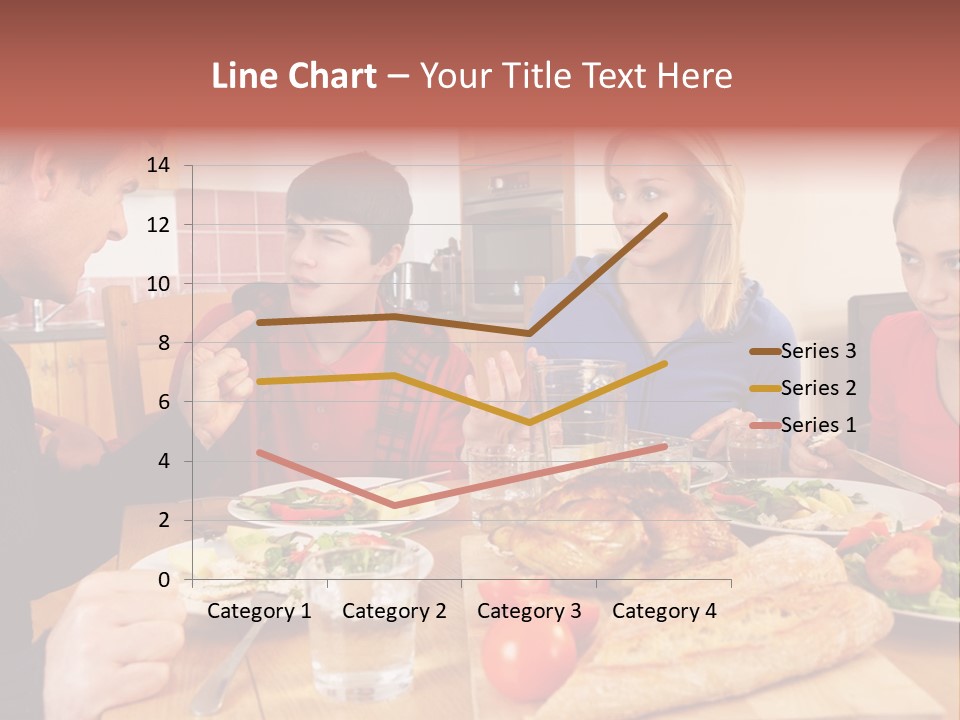 Teen Father Lunch PowerPoint Template