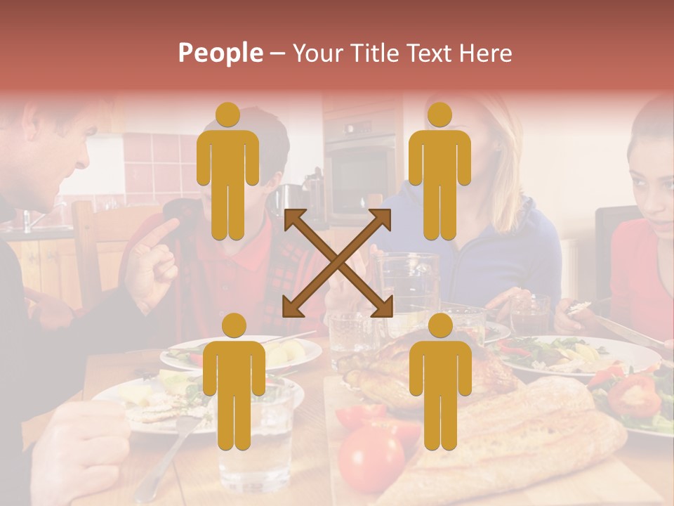 Teen Father Lunch PowerPoint Template