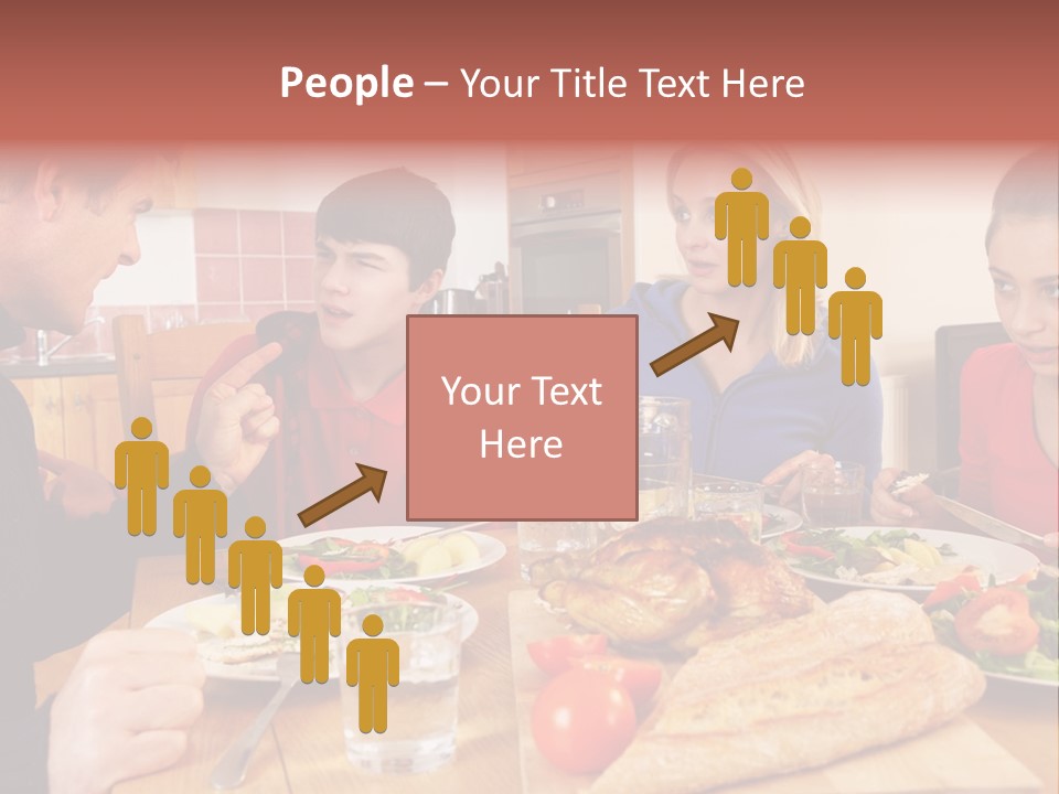 Teen Father Lunch PowerPoint Template