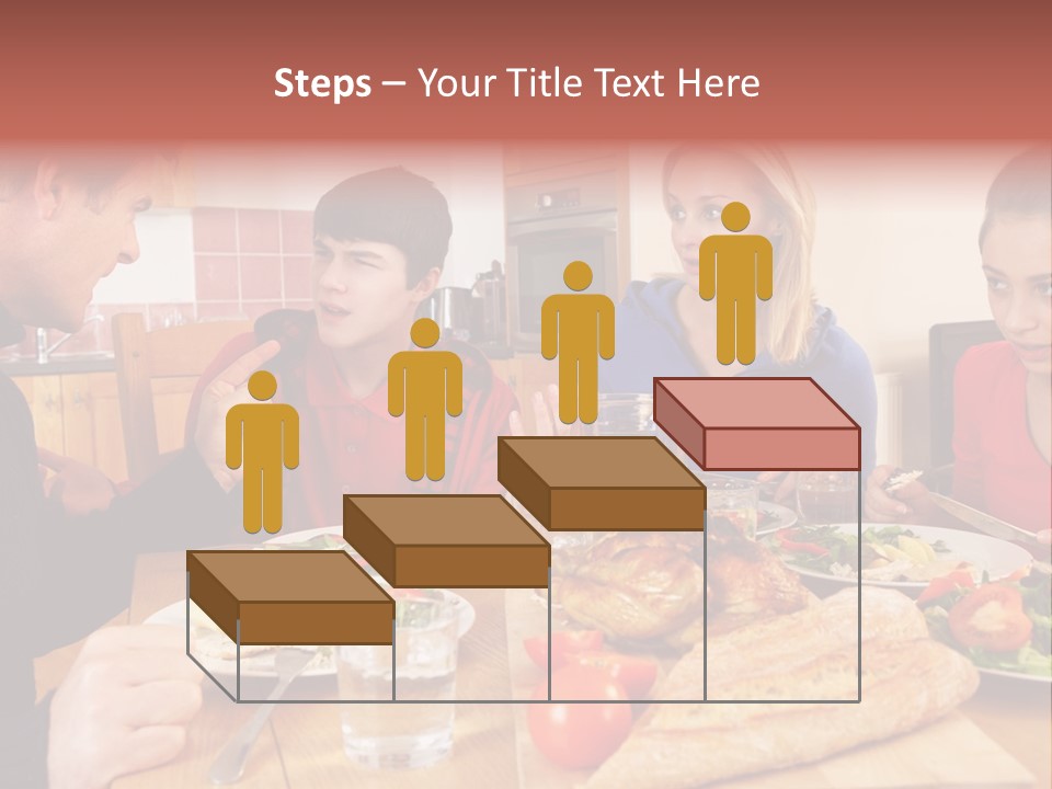 Teen Father Lunch PowerPoint Template