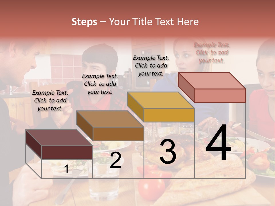 Teen Father Lunch PowerPoint Template