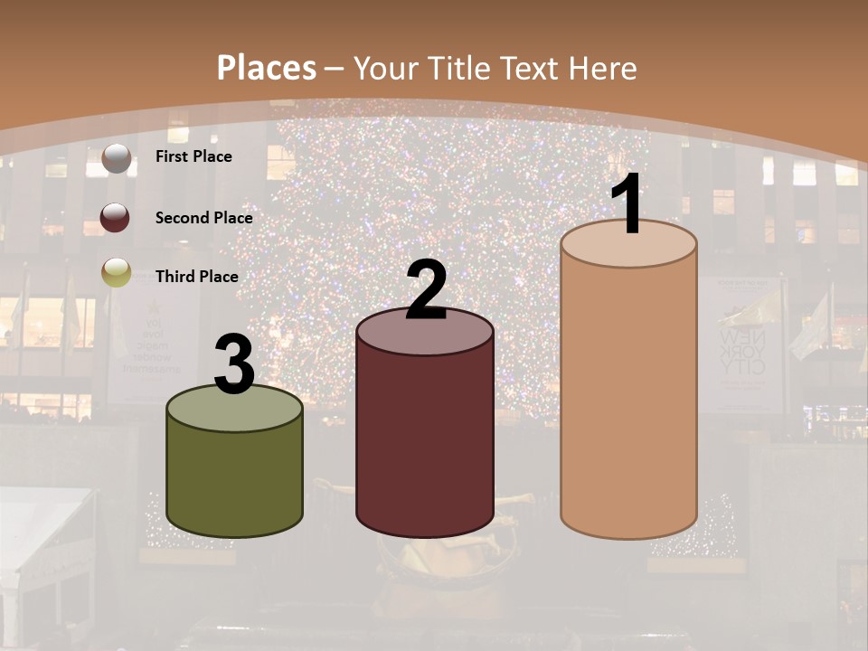 Nyc People Rockefeller Center PowerPoint Template