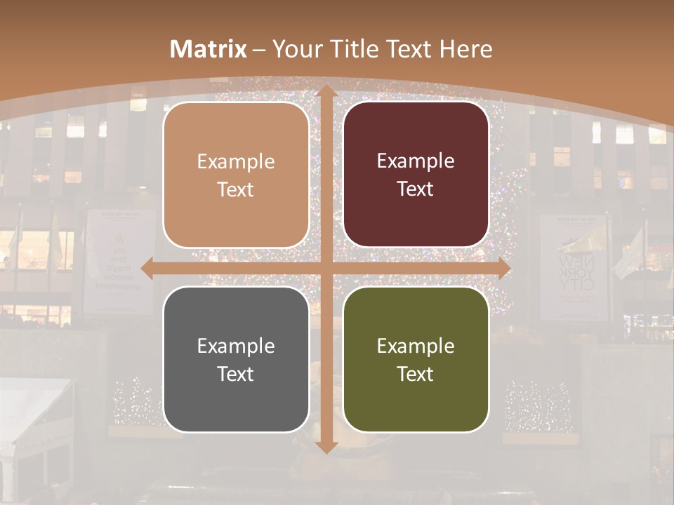 Nyc People Rockefeller Center PowerPoint Template