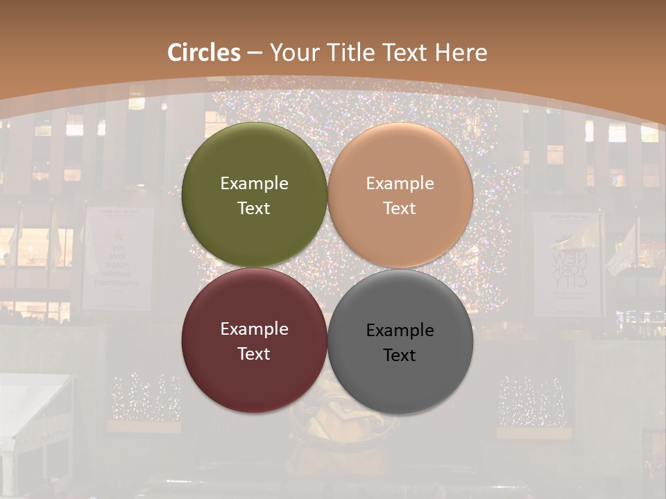 Nyc People Rockefeller Center PowerPoint Template