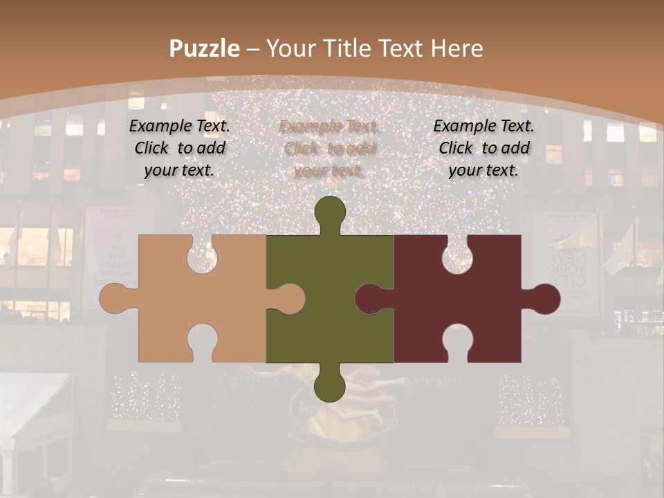 Nyc People Rockefeller Center PowerPoint Template