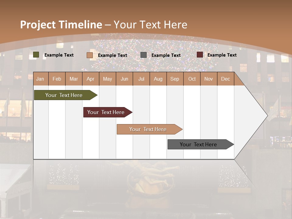 Nyc People Rockefeller Center PowerPoint Template