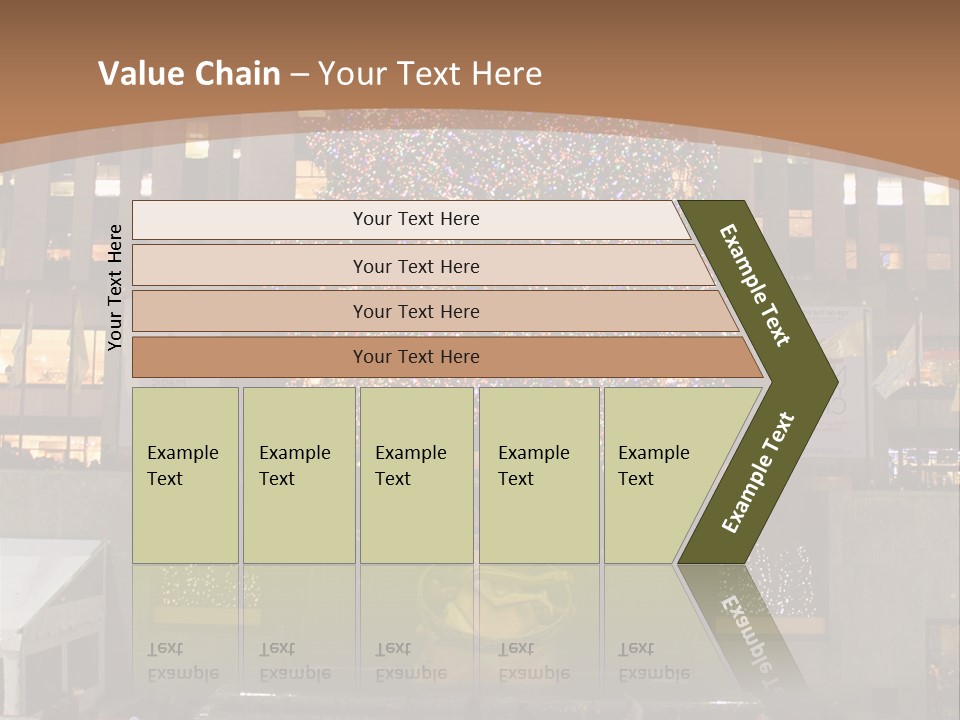 Nyc People Rockefeller Center PowerPoint Template