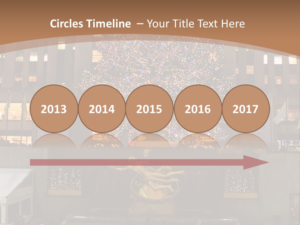 Nyc People Rockefeller Center PowerPoint Template