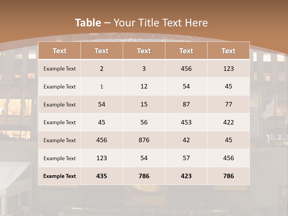 Nyc People Rockefeller Center PowerPoint Template