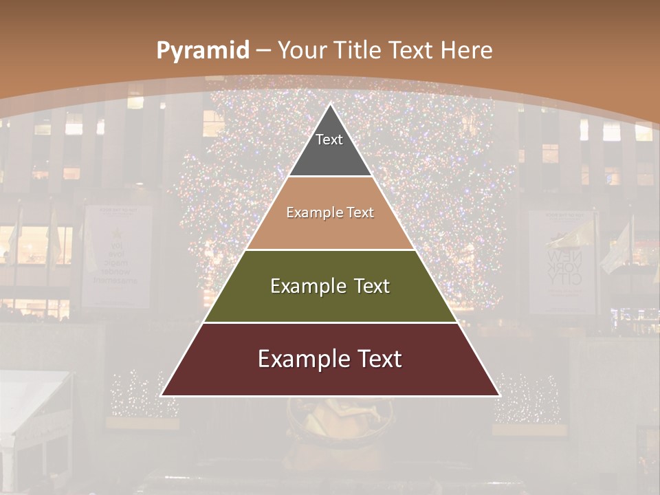 Nyc People Rockefeller Center PowerPoint Template