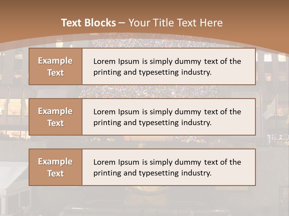 Nyc People Rockefeller Center PowerPoint Template