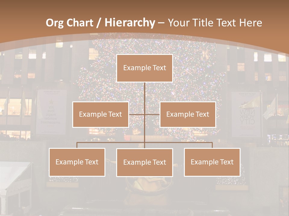 Nyc People Rockefeller Center PowerPoint Template