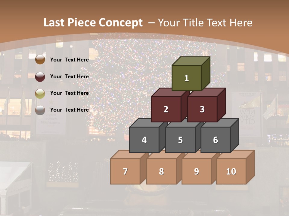 Nyc People Rockefeller Center PowerPoint Template