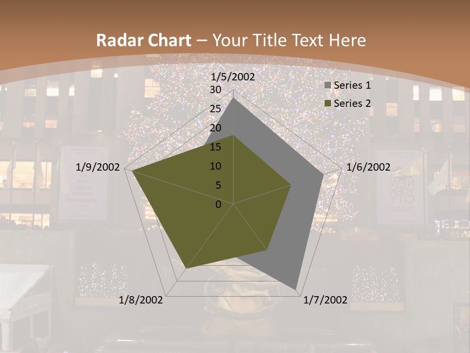 Nyc People Rockefeller Center PowerPoint Template
