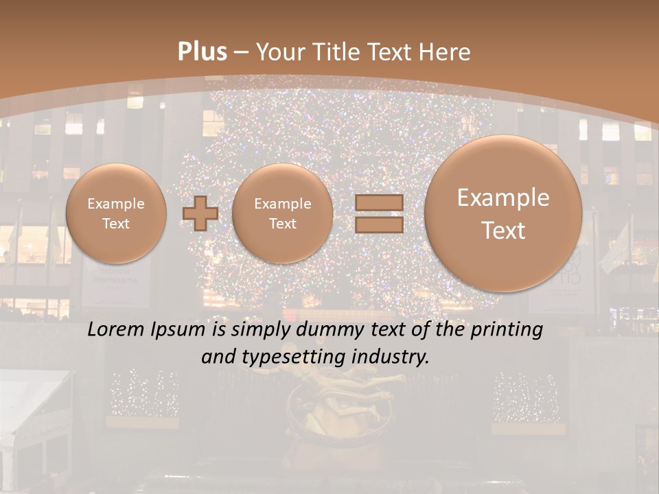 Nyc People Rockefeller Center PowerPoint Template