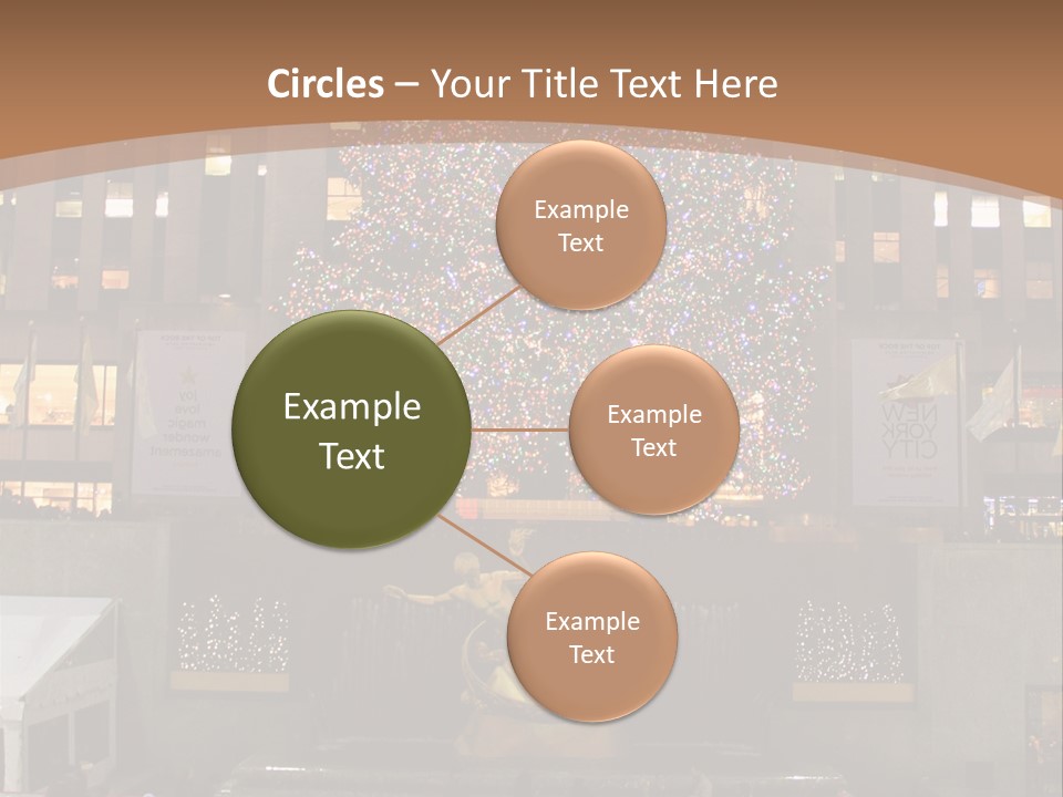 Nyc People Rockefeller Center PowerPoint Template