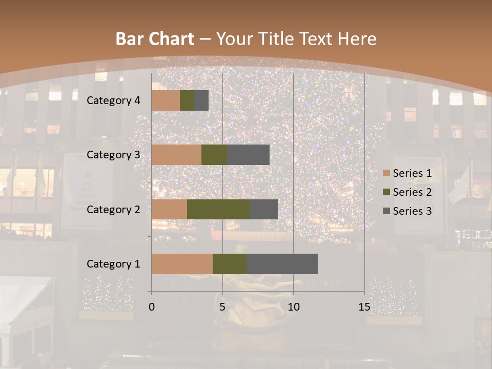 Nyc People Rockefeller Center PowerPoint Template