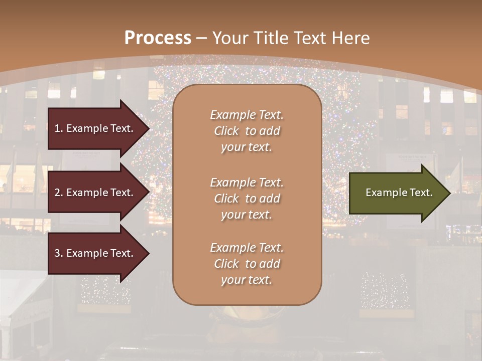 Nyc People Rockefeller Center PowerPoint Template