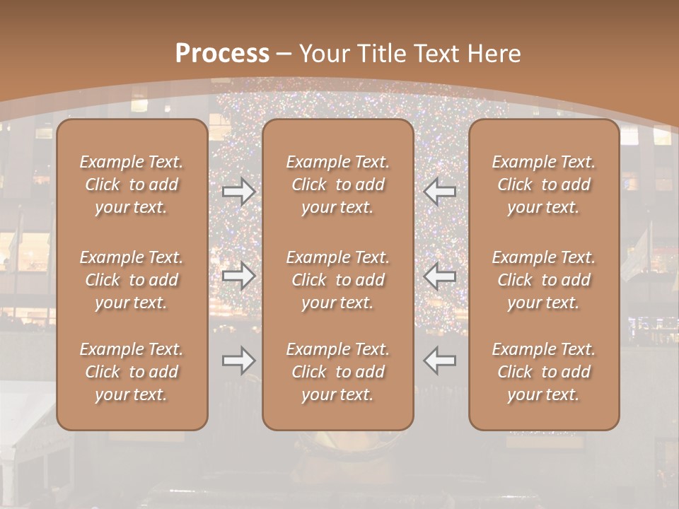 Nyc People Rockefeller Center PowerPoint Template