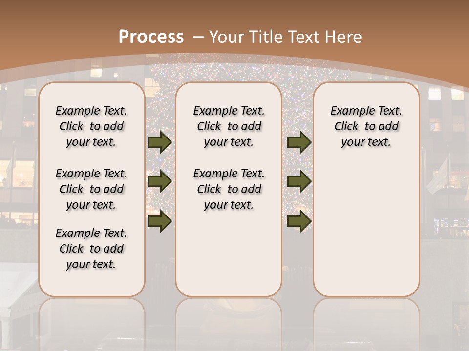 Nyc People Rockefeller Center PowerPoint Template