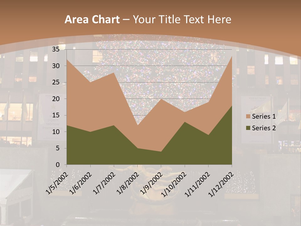 Nyc People Rockefeller Center PowerPoint Template