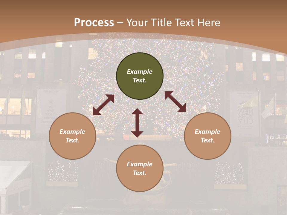 Nyc People Rockefeller Center PowerPoint Template