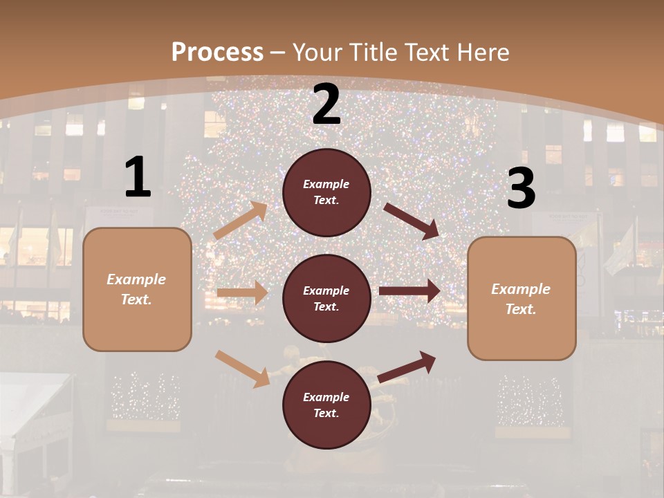 Nyc People Rockefeller Center PowerPoint Template