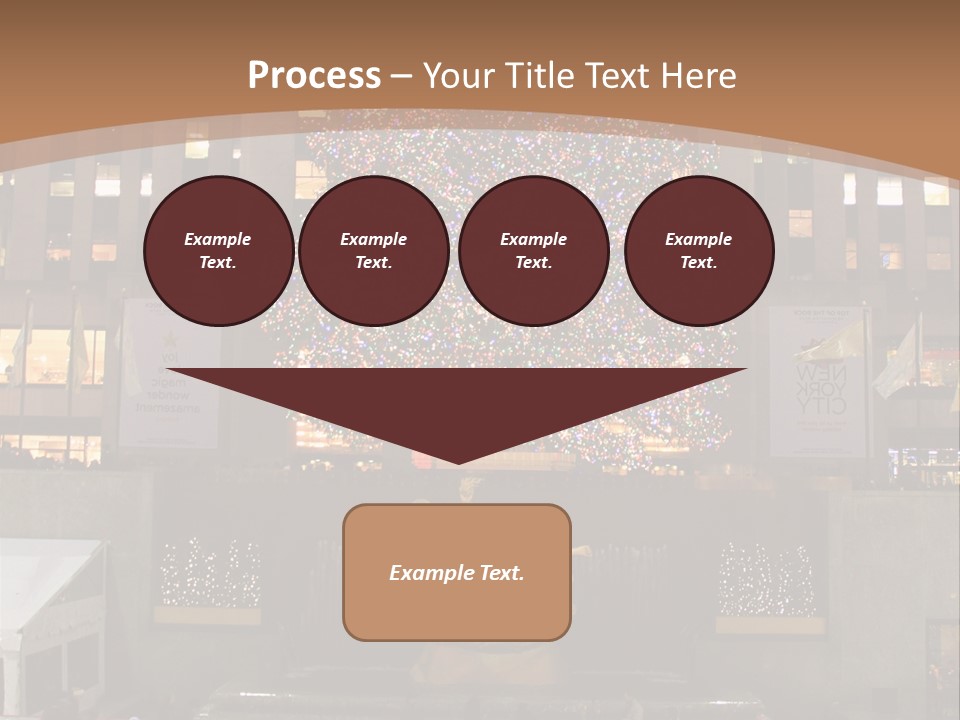 Nyc People Rockefeller Center PowerPoint Template