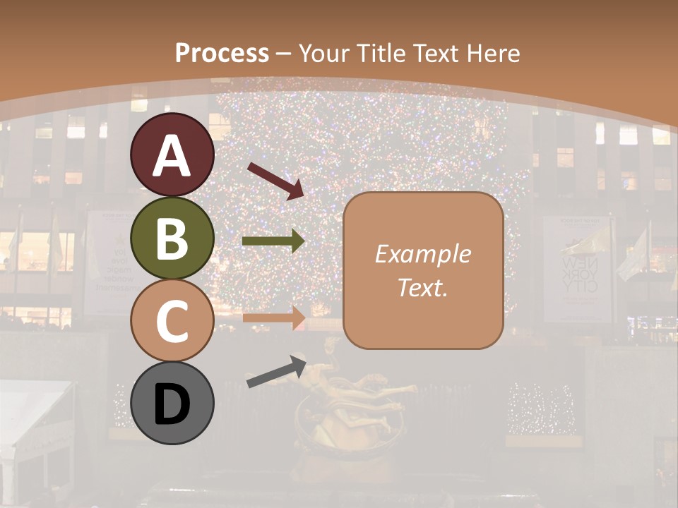 Nyc People Rockefeller Center PowerPoint Template