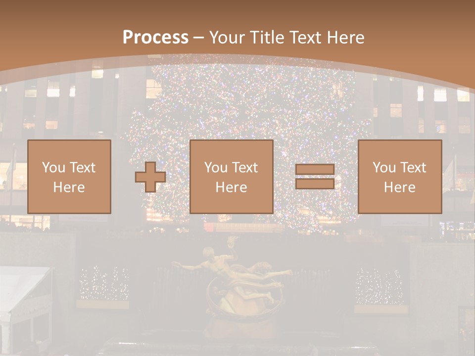 Nyc People Rockefeller Center PowerPoint Template