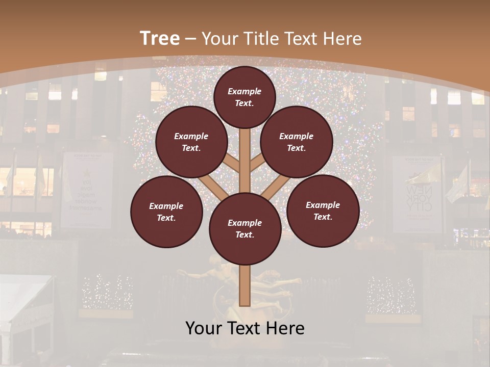 Nyc People Rockefeller Center PowerPoint Template