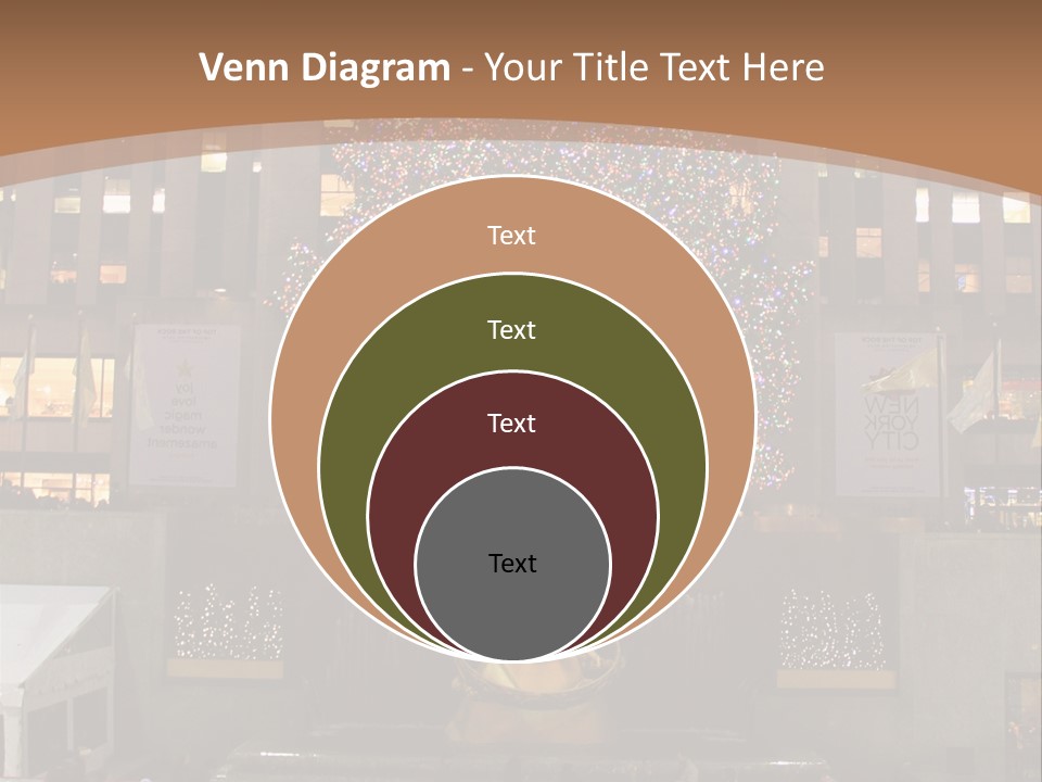 Nyc People Rockefeller Center PowerPoint Template