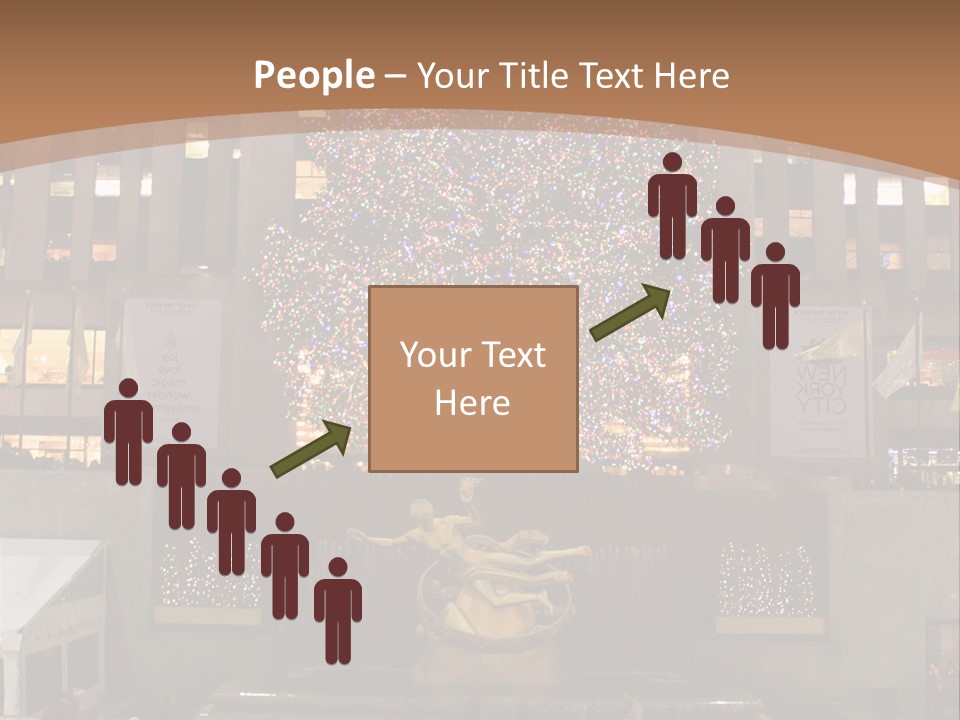 Nyc People Rockefeller Center PowerPoint Template