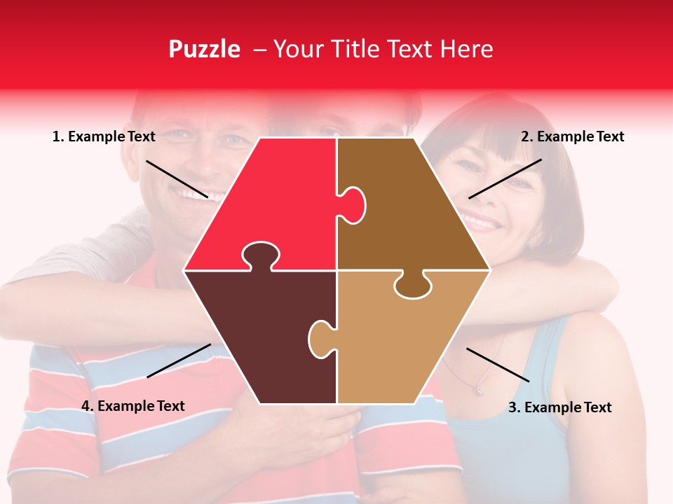 Isolated Teenager White PowerPoint Template