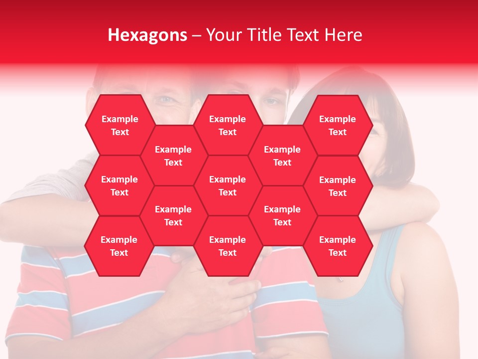 Isolated Teenager White PowerPoint Template