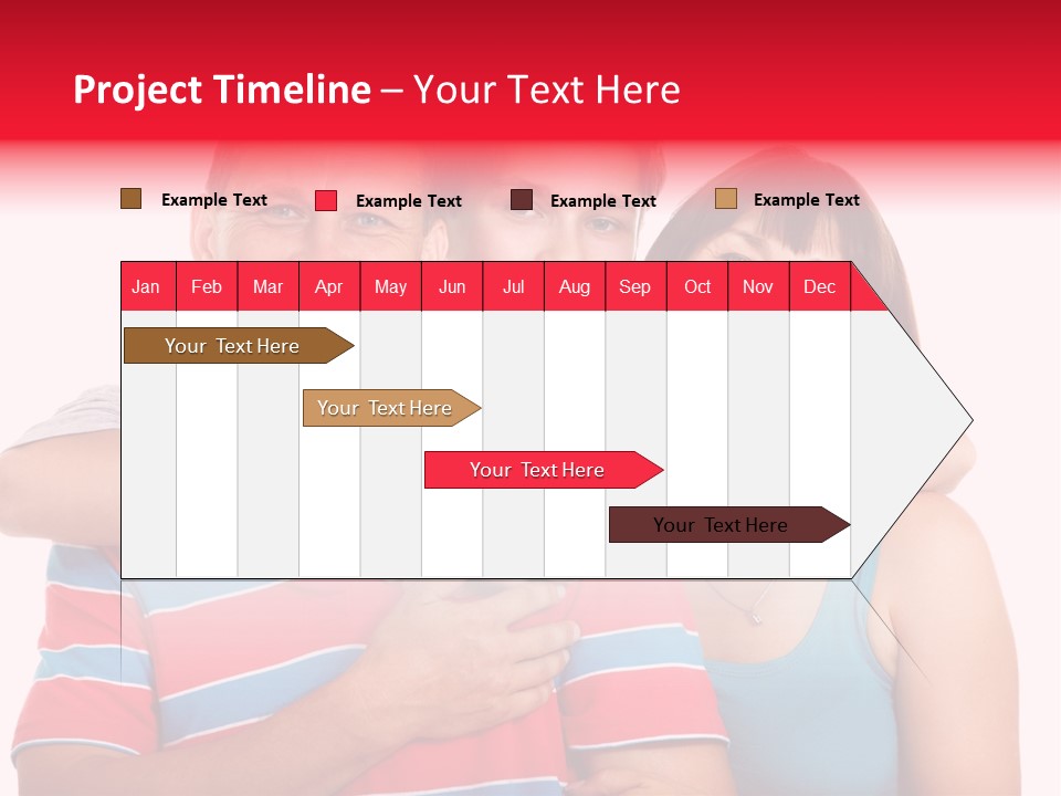 Isolated Teenager White PowerPoint Template