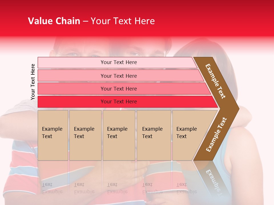 Isolated Teenager White PowerPoint Template