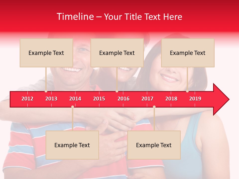 Isolated Teenager White PowerPoint Template